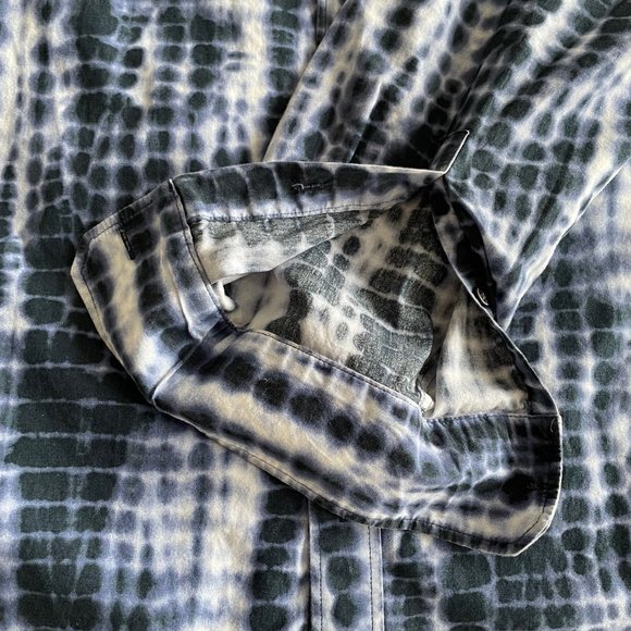 Michael Kors Shirt - Blue/White Patterned - X-Large - Tailored Fit - Picture 4 of 5